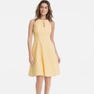 WHBM Yellow Halter Dress